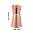 thumbnail image 5 of HEMOTON  2 Pcs Cocktail Jigger Shaped Stainless Measuring Cups Golden, 5 of 8