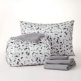 thumbnail image 2 of The Comfort Pak, Gray Terrazo, 21-Piece College Dorm Bedding Comforter Set, Twin XL, Includes Bonus Topper, 2 Pillows, Storage Set and 100% Cotton Towel Sets by Dawn, 2 of 5