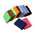 thumbnail image 1 of MasteelfCA 12pcs Colorful Wrist Sweatbands Athletic Cotton Terry Cloth Wristbands for Gym Sports (Random Color), 1 of 4