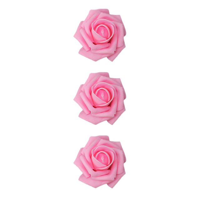 Flores biónicas artificiales Inteprter 50 piezas PE espuma simulación Rosa flor falsa para adornos de compromiso de fiesta de boda CBP280467