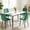 Green, variant on Set of 4 Modern Dining Chairs, Green Velvet Upholstered Armless High Back Chair for Kitchen Living Room