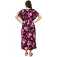 thumbnail image 3 of Bimba Kaftan Front Buttons Maternity Night Wear Printed Hospital Delivery Gown, 3 of 7