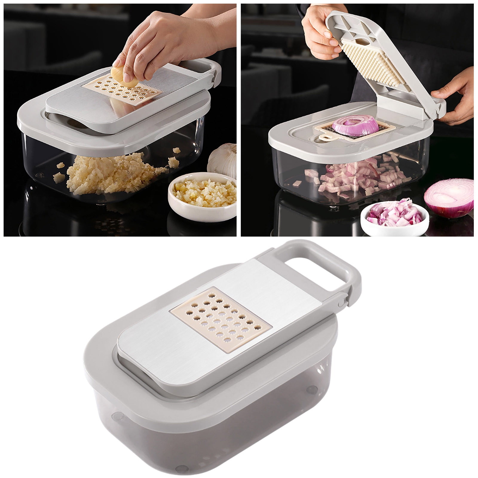 MegaChef 8-in-1 Multi-Use Slicer Dicer & Chopper with Blades +