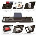 thumbnail image 5 of Bambloom Luxury Bathtub Tray,Bamboo Expandable Bath Tub Tray Table with Brush & Soap Holder,Brown, 5 of 8