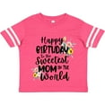 thumbnail image 3 of Inktastic Happy Birthday to the Sweetest Mom in the World Girls Toddler T-Shirt, 3 of 5