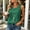A_ Green, variant on Women's Solid Cotton Linen Sleeveless Tank Top, Crew Neck Lightweight Daily Layering Shirt Khaki XXL