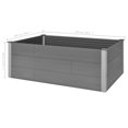 thumbnail image 4 of vidaXL Garden Raised Bed WPC 150x100x54 cm Grey, 4 of 5