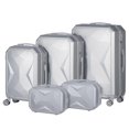 thumbnail image 3 of HIKOLAYAE Valise verticale avec roulette à 8 roues, 5 pièces - Conforme à la TSA, 3 of 7