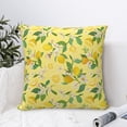 thumbnail image 4 of Honeii Lemon (2) Print Throw Pillow, Square Decorative Pillow Forms Soft Fluffy Plump Pillow Decorative Pillow Inserts,Couch Pillows-24"x24", 4 of 7