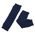 thumbnail image 4 of Prolriy Leg Warmers for Women Winter Men's Women's Winter Plush Belt Wool Dough Hosiery Knitted Wool Warm Leg Boots Thickened Socks Women's Leg Warmers Navy, 4 of 4