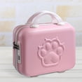 thumbnail image 6 of Small Suitcase Case with Handle Cartoon Upright Luggage Set 14 inch Luggage Case for Laptops Toiletries Documents Travel Shoes Pink, 6 of 8