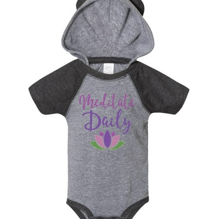 

Inktastic Meditation Resolution Meditate Daily Gift Baby Girl Bodysuit