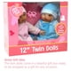 thumbnail image 4 of The New York Doll Collection 12 Sweet Hispanic Twin Dolls Play Baby Dolls - Doll Pacifier Included, 4 of 5