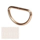 thumbnail image 5 of Anillos en forma de D, 100 piezas Anillos en D Collar de perro Anillos en D Diseño exquisito Jadeshay A, 5 of 8