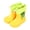 Yellow, variant on Kids Cute Cartoon Frog Pattern Rainboots Girls' Waterproof Rain Boots Rubber EVC Rainboots Kids Easy-on Rain Boots Toddler Rain Shoes