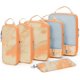 thumbnail image 1 of Juego de 6 cubos de compresión para viajes, bolsas ligeras organizadoras de equipaje, bolsas duraderas para ahorrar espacio, artículos esenciales de viaje, 1 of 7