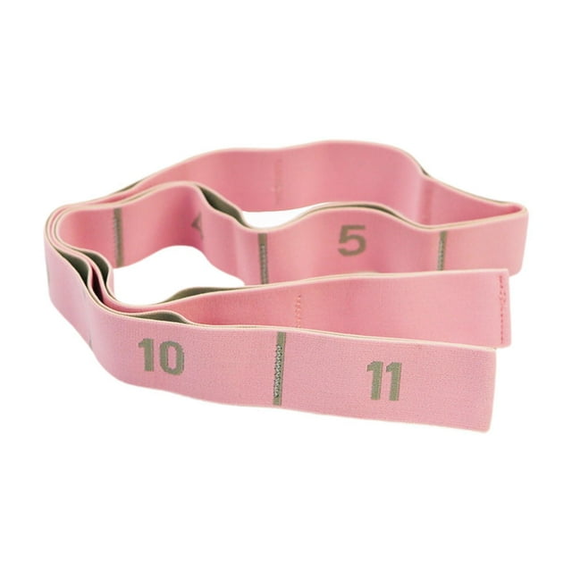 Siruishop Bande de Résistance Bande d'Exercice Portable 11 Segments pour Entraînement Physique Gym Étirement Rose