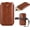 Brwon, variant on Belt Cell Phone Holster for iPhone 14 13 12 Pro Max, PU Leather Phone Pouch Carry Bag for Samsung S23 Ultra,S22 Ultra,S21 Ultra,S21+,S20 Ultra, Pouch Case with Card Holder