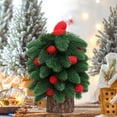 thumbnail image 4 of 8-Inch Pre-Decorated Mini Christmas Tree - Space-Saving Tabletop Decor for Desk/Bedroom/Office, 4 of 7