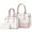 Two Tone-Pink, variant on Montana West 3PCS Purses for Women Tote Bag and Wallet Set Shoulder Satchel Handbags