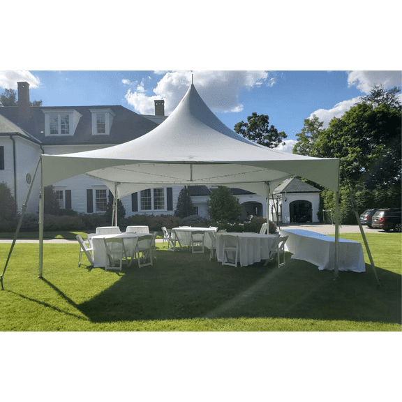 Ikuby High Peak Event Tent, Heavy-Duty Metal Frame, Waterproof & UV-Resistant PVC Canopy, Easy Setup Outdoor Party, Wedding & Exhibition Pavilion