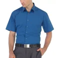 thumbnail image 2 of Omega Men's Short Sleeve Dress Shirt (Royal Blue, S), 2 of 3