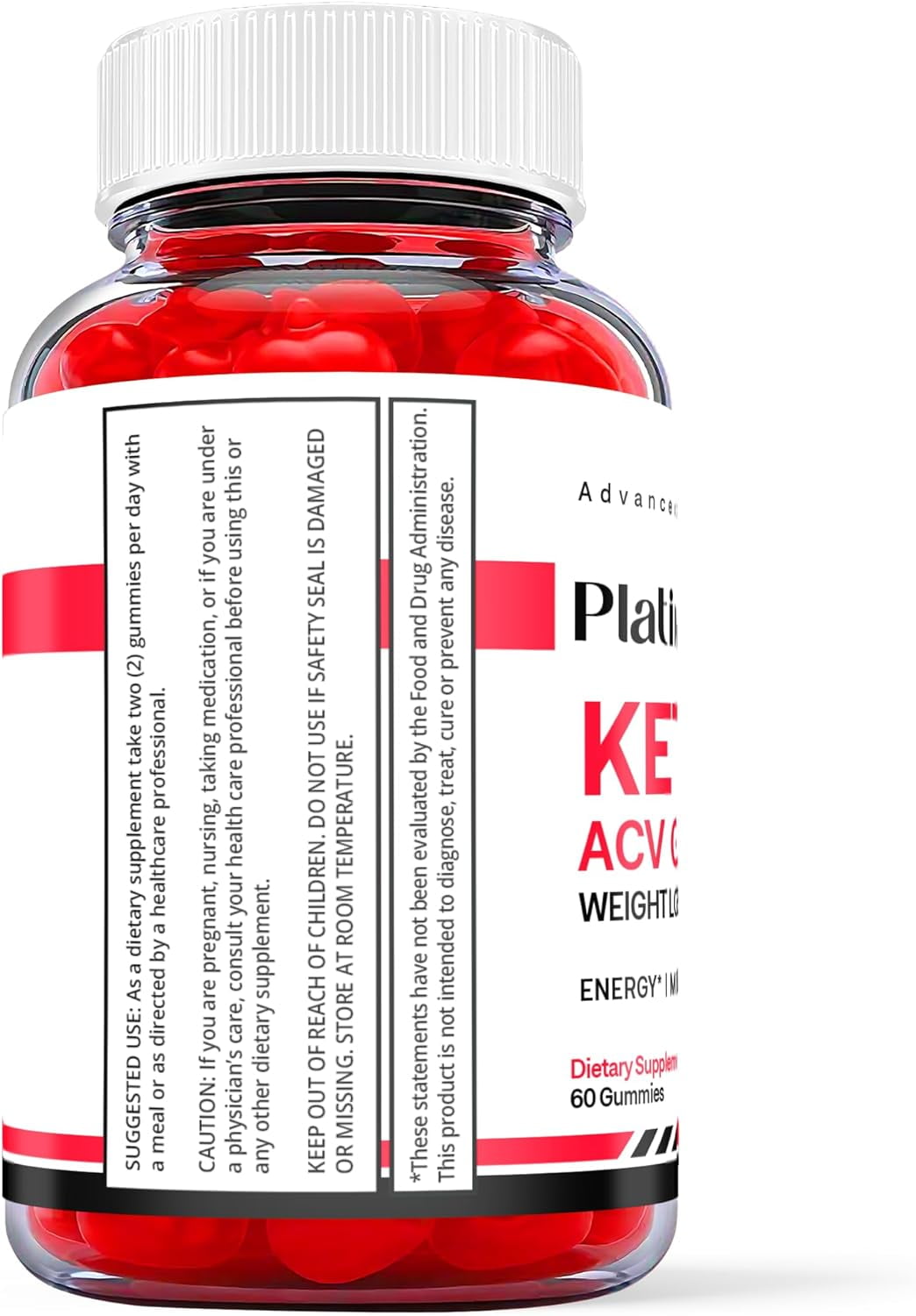 3 Pack) Platinum Keto ACV Gummies - Apple Cider Lebanon