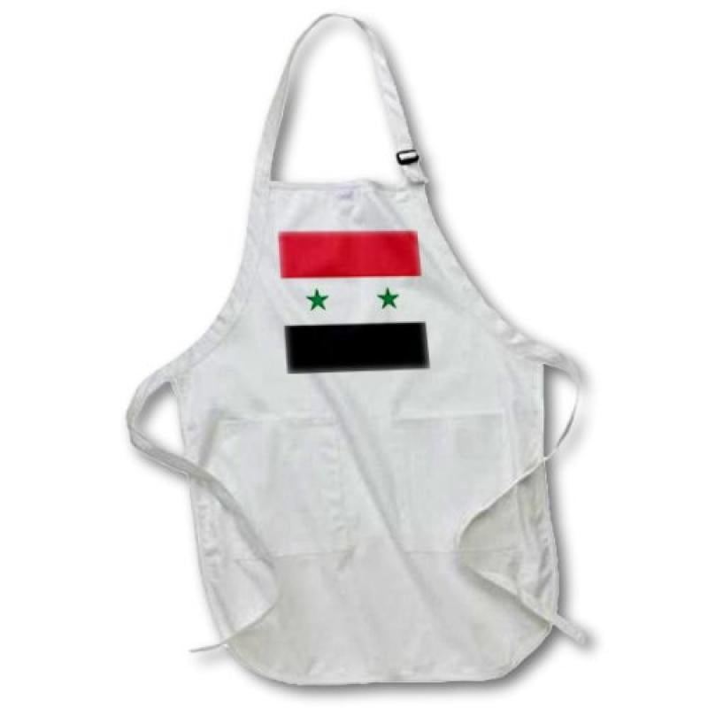 3drose Flag Of Syria Syrian Red White Black With Two Green Stars