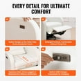 thumbnail image 6 of KFFKFF Electronic Lounge Chair Power and Swivel Glider Off-White Adjustable Angle, 6 of 9
