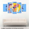 thumbnail image 2 of Cuadro decorativo para Sala, Comedor y Recamara, Elefante Geométrico, Hojas, minimalista, moderno, elegante, juego de 5 piezas, 2 of 5