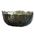 thumbnail image 1 of 1500ml Salad Bowel Irregular Flower Shape Glass Bowl with Ripple Texture Large Capacity Food Bowl Food Grade Safety Food Storage Container for Kitchen Cooking, 1 of 10