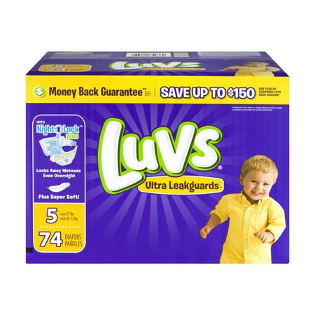 Luvs Diaper Big Pack - Size 5 (74 ct)