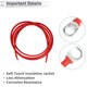 thumbnail image 5 of Unique Bargains 1 Pc Cable Inversor de Batería Universal 3/8" Lug 8FT Cable de Batería 5 AWG Gauge Rojo Cobre Estañado, 5 of 7