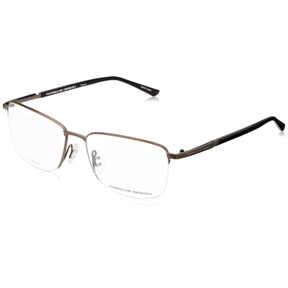 Marco de gafas Porsche Design P8730 C para hombre de 56 mm, color marrón y negro