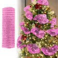 thumbnail image 2 of Christmas Decorative Mesh Ribbon, D Party Backdrop Ribbon, Polyester Fiber Festival Decorative Mesh Ribbon, 26Cmx10Yds for Gift Wrapping Wedding And Party Atmosphere Creation, 2 of 7
