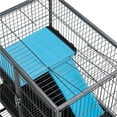 thumbnail image 6 of Renwick Rolling Metal Small Animal Cage with Removable Ramp and Platform, Hammered, Black, 6 of 11