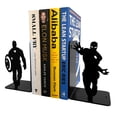 thumbnail image 3 of HeavenlyKraft Superheros Decorative Metal Bookends Superhero Bookends Decorative Metal Bookends Non Skid Book End, Book Stopper for Home/ Office Decor/ Shelves, 5.9 X 3.9 X 3.14 Inch Per Piece, 3 of 4