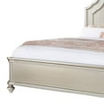 thumbnail image 2 of Benjara Opp Platform California King Bed with Panel Headboard- Champagne Silver, 2 of 5
