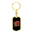thumbnail image 4 of Cat Mom Heart Paw Stainless Steel or 18k Gold Premium Swivel Dog Tag Keychain, 4 of 8