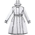 thumbnail image 2 of Waterproof Raincoat Lightweight Packable Raincoat Transparent Rain Ponchos, 2 of 5