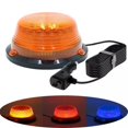 thumbnail image 2 of Luz estroboscópica LED para techo, luz de tráfico roja y ámbar, 10 W, 12 V-80 V, luz de advertencia de emergencia giratoria, lámpara de seguridad, 2 of 4