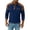 Tops-580Navy, variant on LEKWK Mens Henley Shirts Waffle-Knit Corduroy Patch Casual Shirts Soft Button Placket Long Sleeve Shirts Breathable Chest Pocket Vintage Daily Work