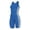 Royal/White, variant on Women's 3 Stripe Wrestling Singlet, 3X-Large, Royal/White