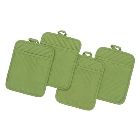 

Kitchen Set Kitchen Set Kitchen Set Cotton Pocket Pot Holder Kitchen Heating Pad Heating Pad 4PC Green