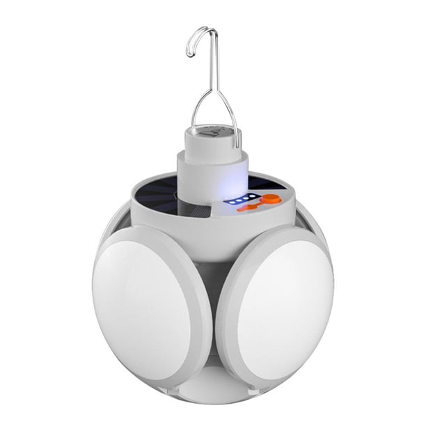 Carpa LED Solar Fútbol Luz USB Recargable Lámpara de noche portátil Linterna Tmvgtek Iluminación del hogar multifuncional
