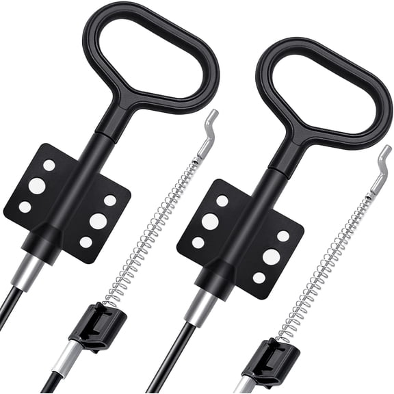 Sofa Recliner Parts Pull Cable Replacement, D-Ring Release Pull Handle with S Tip for Couch Sofa Recliner Repair, Exposed Length 4.92Inch - 2 Pack