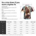 thumbnail image 5 of Gaeub Floating Cat And Donuts Print Men's Hawaiian Shirt,Button Down Short Sleeves Shirts,Tropical Beach Casual Button Down Shirts,Medium, 5 of 7
