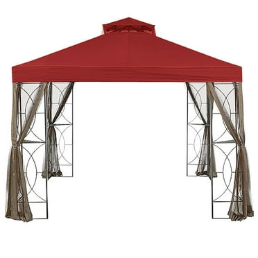 Garden Winds Replacement Canopy Top Cover for the Callaway Gazebo - Cinnabar