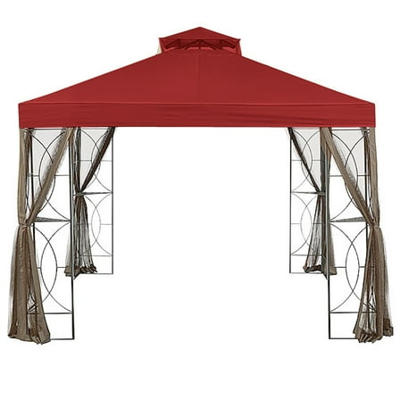 Garden Winds Replacement Canopy Top Cover for the Callaway Gazebo - Cinnabar