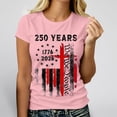 thumbnail image 2 of DHFJKG 4Th Of July Shirts For Women Short Sleeve Graphic Tees 1776-2026 250Th Anniversary USA T Shirt We The People Top, 2 of 4